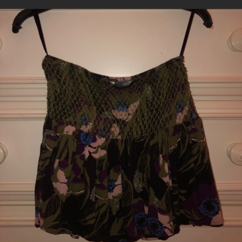 Free People Smocked Waist Skirt